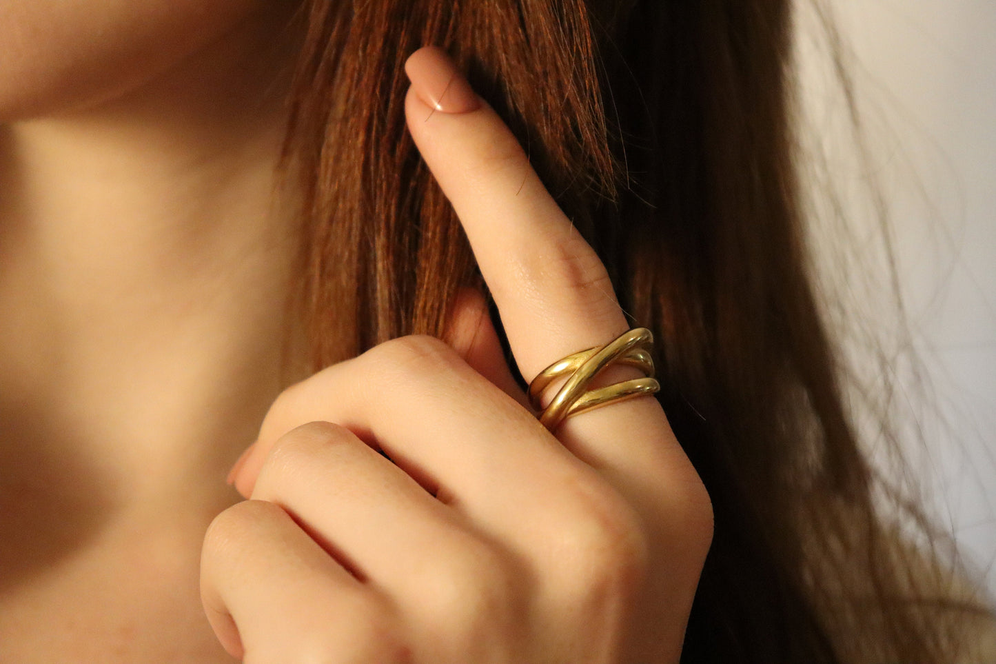 Silver-Gold Adjustable Band Ring , Waterproof , High Quality, Birthday Gift.