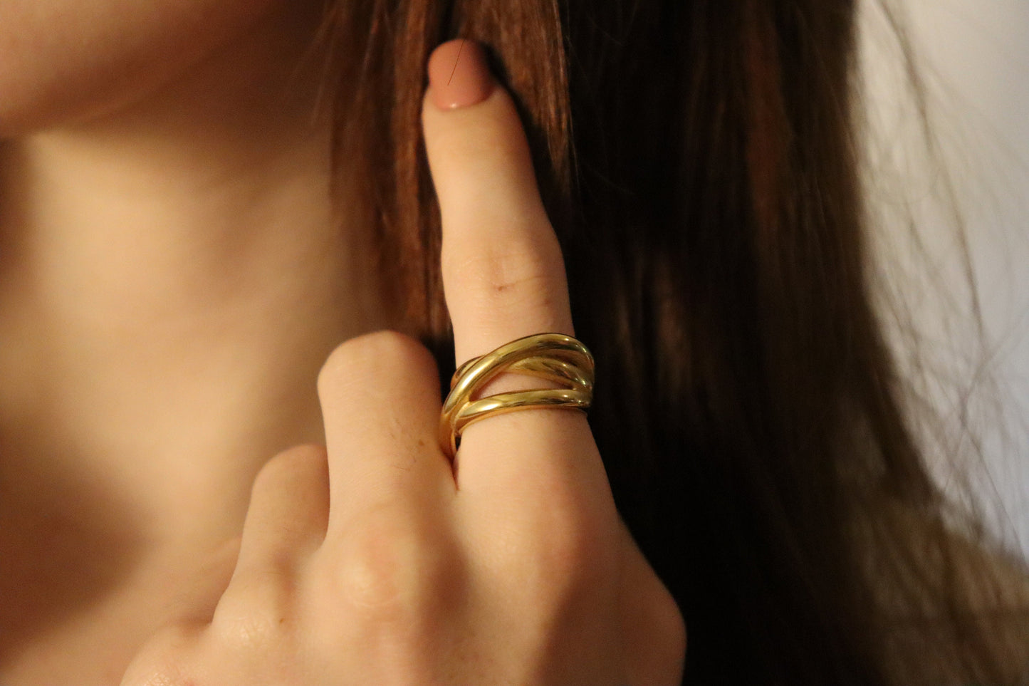 Silver-Gold Adjustable Band Ring , Waterproof , High Quality, Birthday Gift.