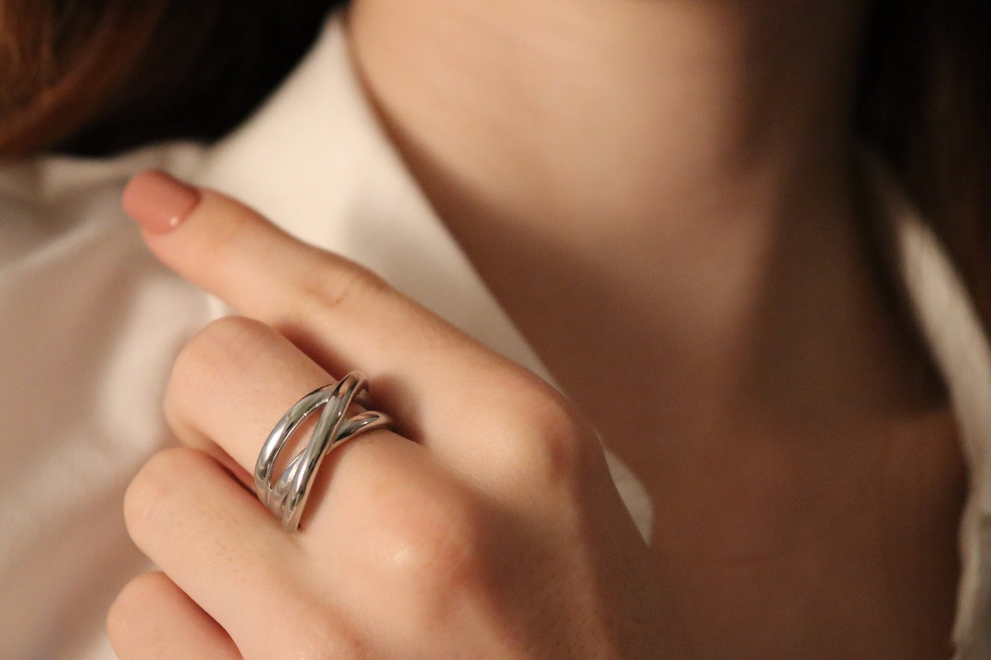 Silver-Gold Adjustable Band Ring , Waterproof , High Quality, Birthday Gift.