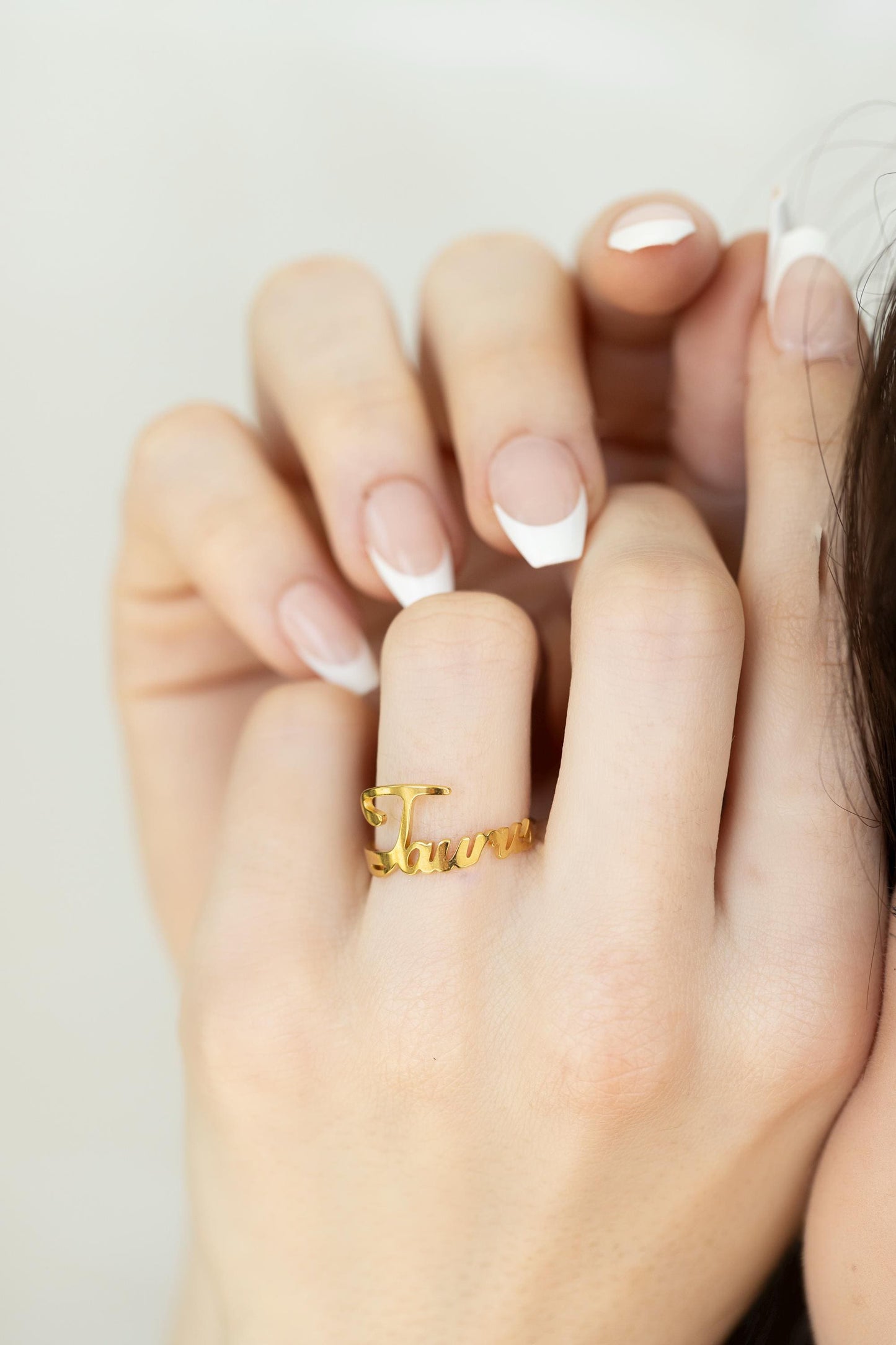 Gold Filled Adjustable Zodiac Name Ring ,Waterproof , High Quality , Birthday Gift.