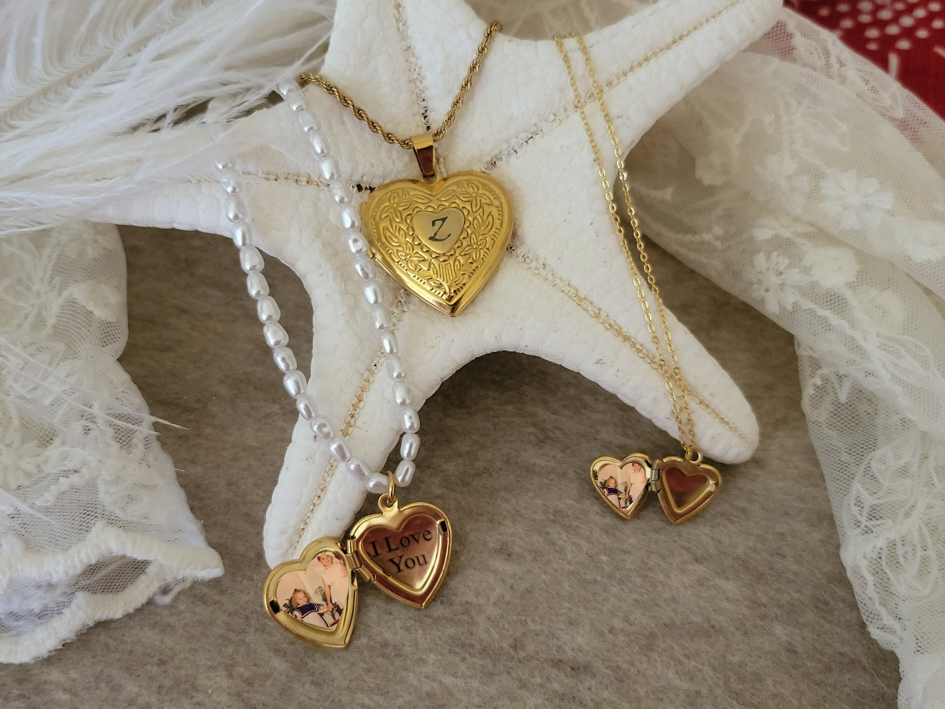 Gold Heart Locket Necklace with Photo, Engraved Heart Locket, Personalized gift.
