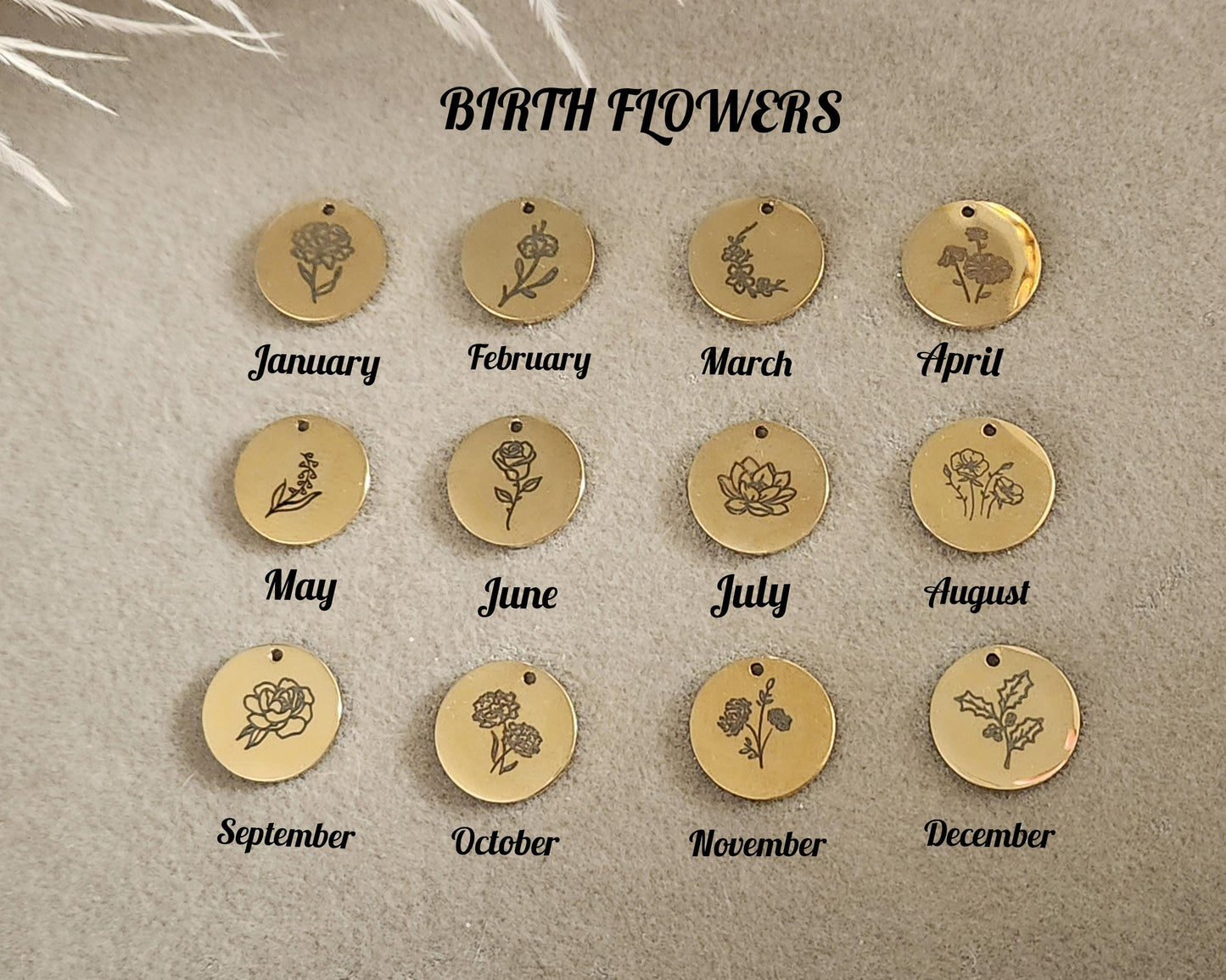 Custom Engraved Charms, For Necklaces or Bracelets, WATERPROOF, Personalized Jewelry Gift.