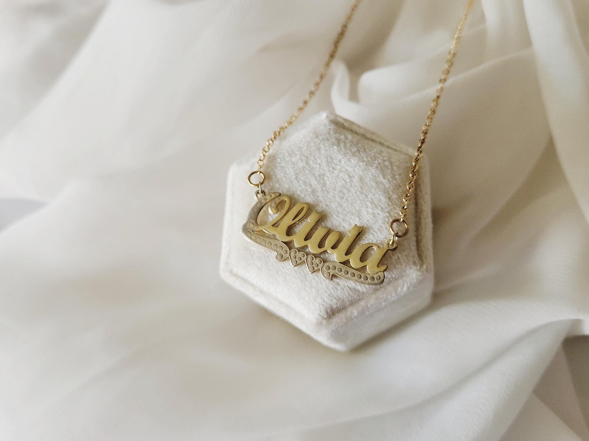Gold Filled Custom Name Necklace, Choose Your Chain, Gold Name Necklace, Handmade Jewellery, Mothers Day Gift.