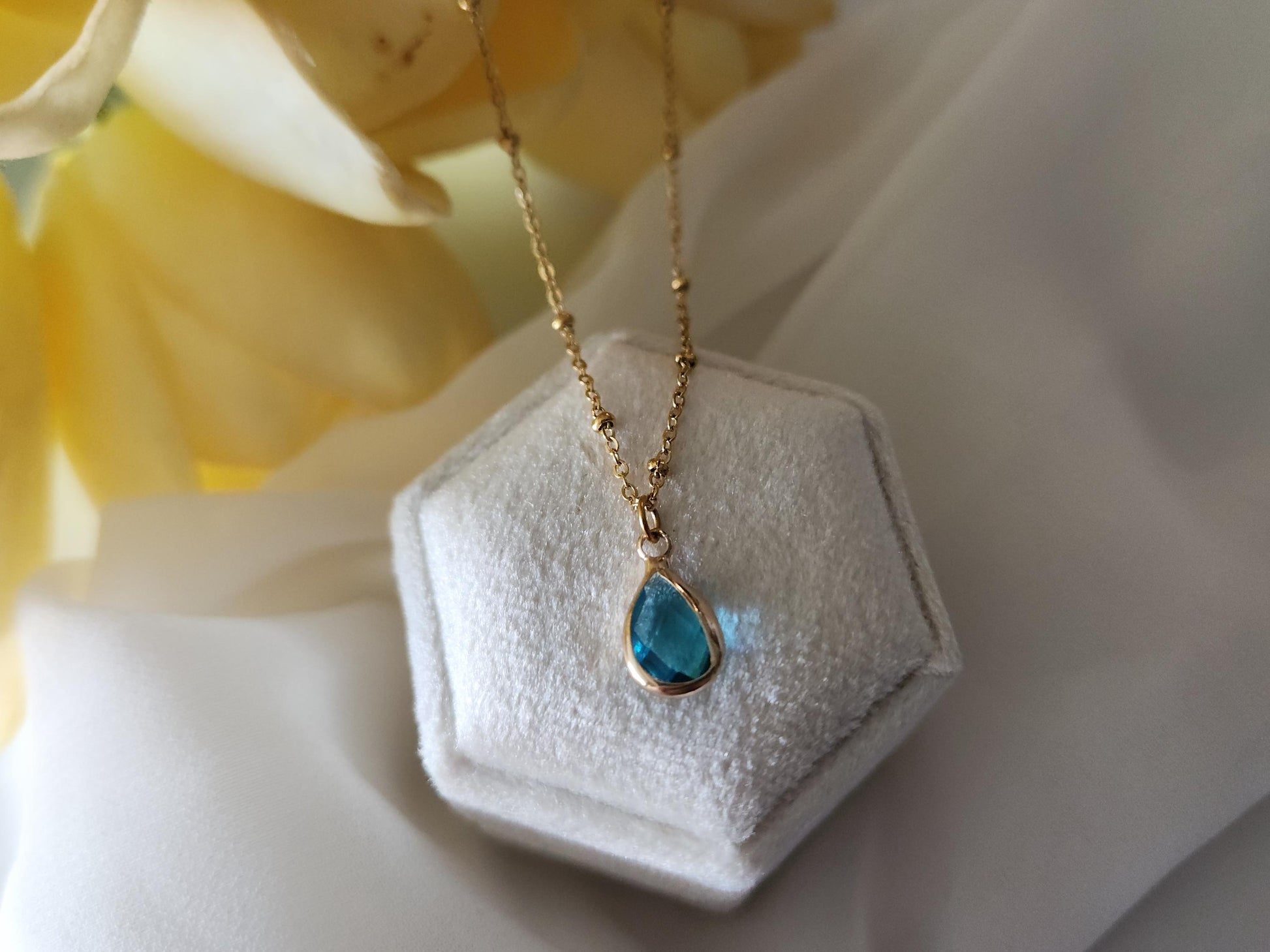 Gold Filled Drop Birth Stone Earrings , Crystal Birth Month Charm Necklace , Minimal Dainty Jewelry, Gift For Her.