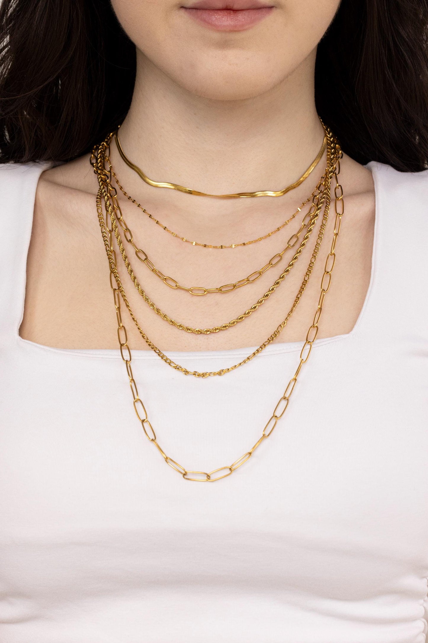 18K Gold Filled Chain Necklace, Waterproof & Tarnish-Free, Unisex Gold Chain, Hypoallergenic Minimalist Jewelry, Everyday Jewelry.