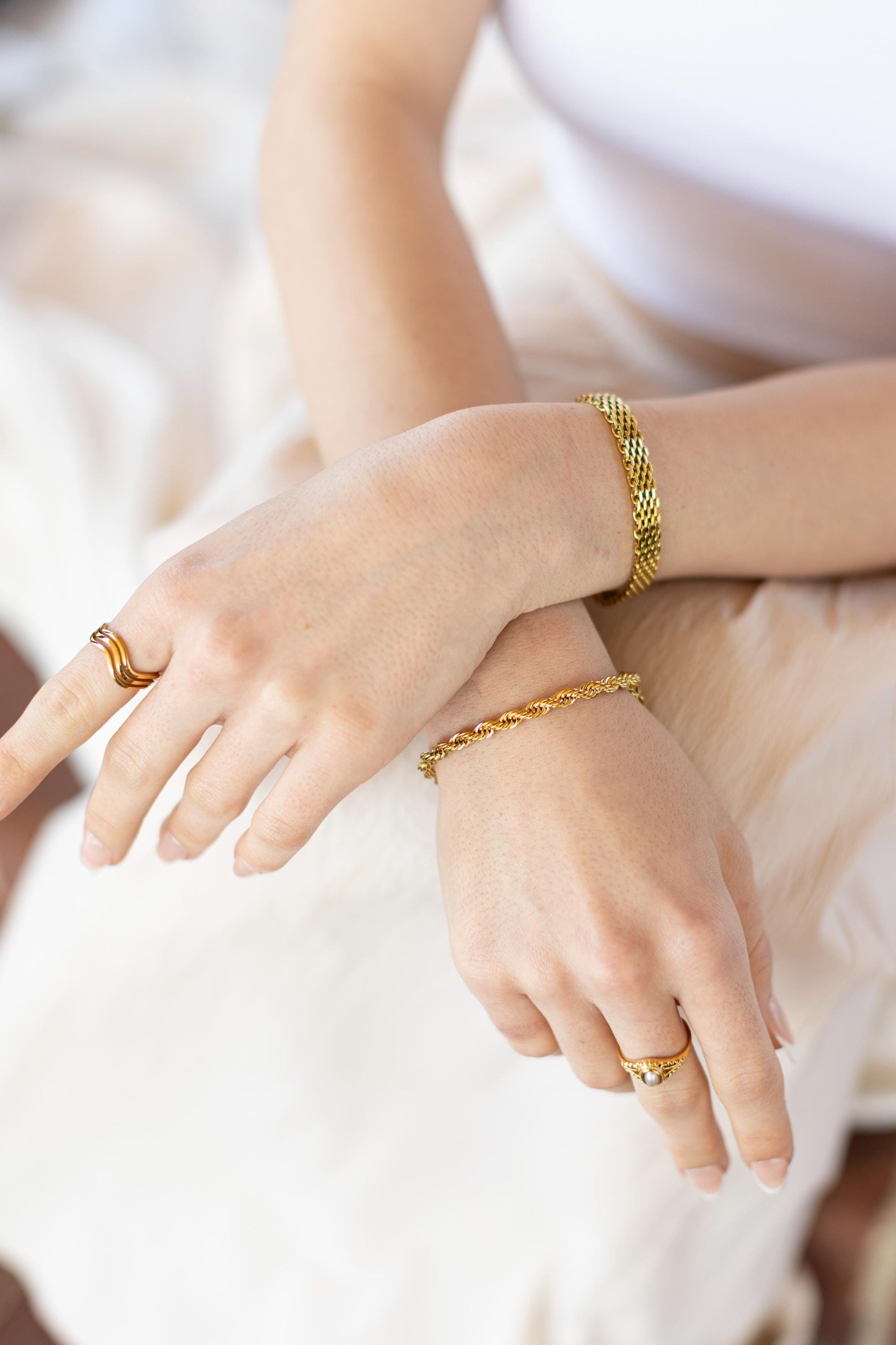 Stainless Steel Non Tarnish Chain Bracelet,WATERPROOF.