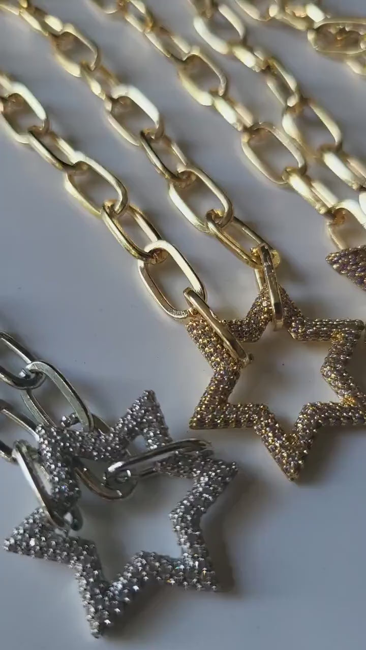 Gold Filled  Star Bead Necklace, WATERPROOF, Star Bracelet, WATERPROOF, Gift For Her.